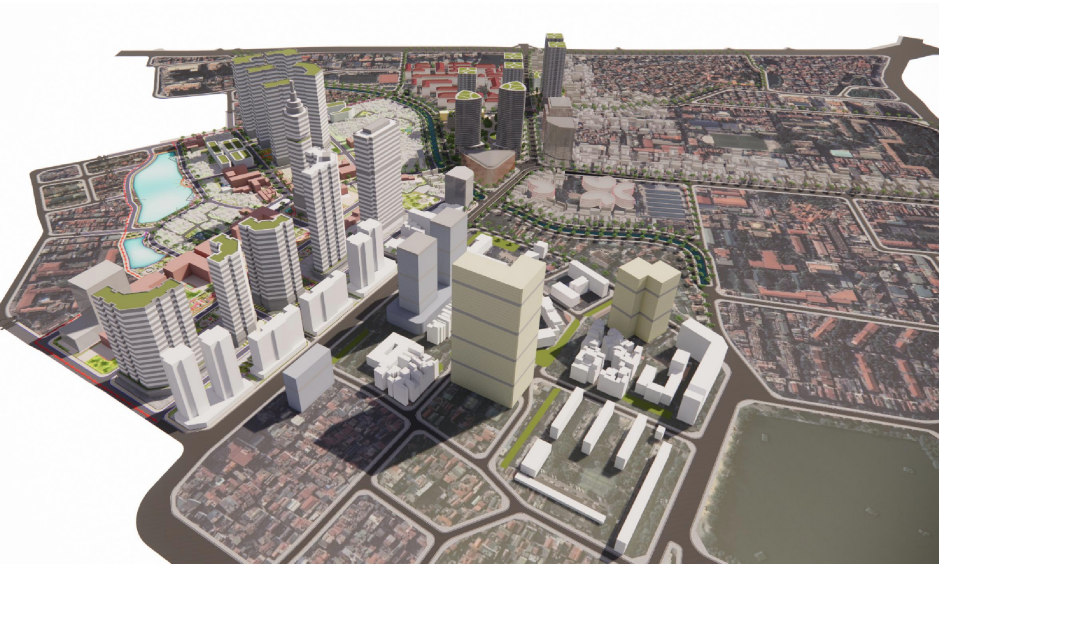 Phối cảnh khu tập thể Trung Tự sau khi được cải tạo