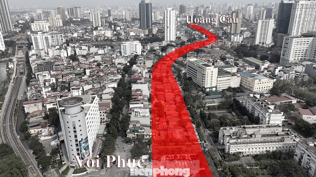 Tuyến đường Vành đai 1 đoạn Hoàng Cầu - Voi Phục. Ảnh: Hoàng Mạnh Thắng Tuyến đường Vành đai 1 đoạn Hoàng Cầu - Voi Phục. Ảnh: Hoàng Mạnh Thắng