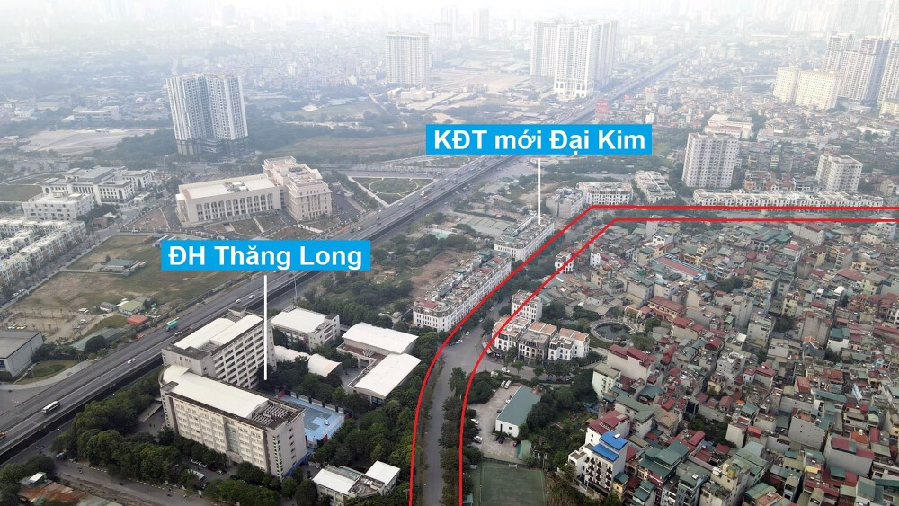 Vị trí Khu đô thị mới Đại Kim. Ảnh minh họa Vị trí Khu đô thị mới Đại Kim. Ảnh minh họa