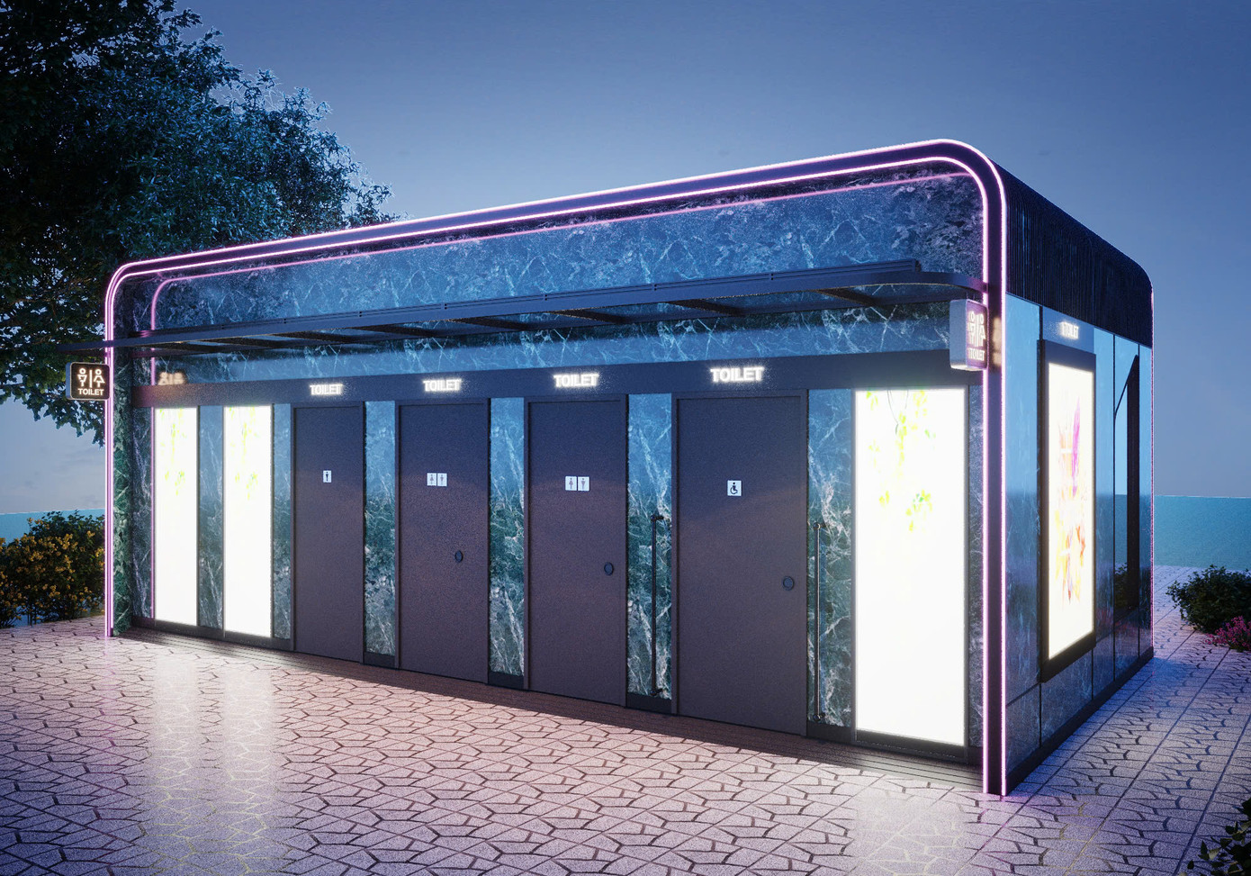 Đáng chú ý, thiết kế của nhà vệ sinh công cộng được bố trí một mặt là nhà vệ sinh, một mặt là gian bán hàng. “Việc triển khai sẽ được tiến hành đồng loạt ở trên địa bàn quận Đống Đa”, đại diện UBND quận Đống Đa chia sẻ. Đáng chú ý, thiết kế của nhà vệ sinh công cộng được bố trí một mặt là nhà vệ sinh, một mặt là gian bán hàng. “Việc triển khai sẽ được tiến hành đồng loạt ở trên địa bàn quận Đống Đa”, đại diện UBND quận Đống Đa chia sẻ.