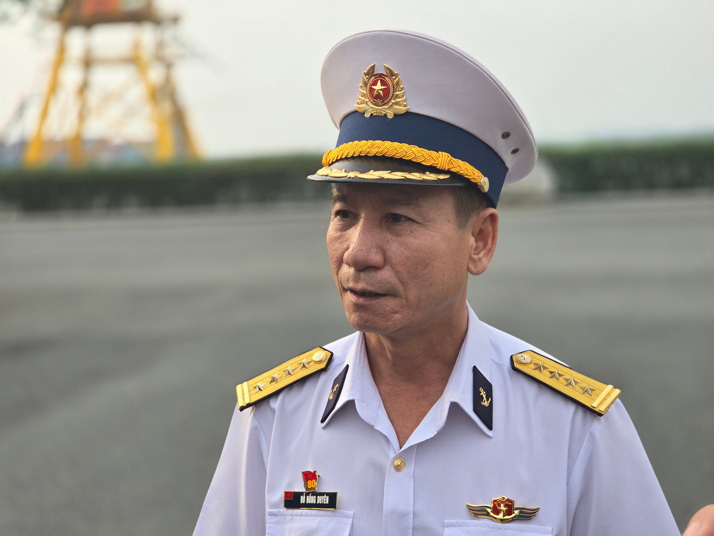 Đại tá Đỗ Hồng Duyên, Phó Chính ủy vùng 2 Hải quân, chia sẻ trước chuyến đi