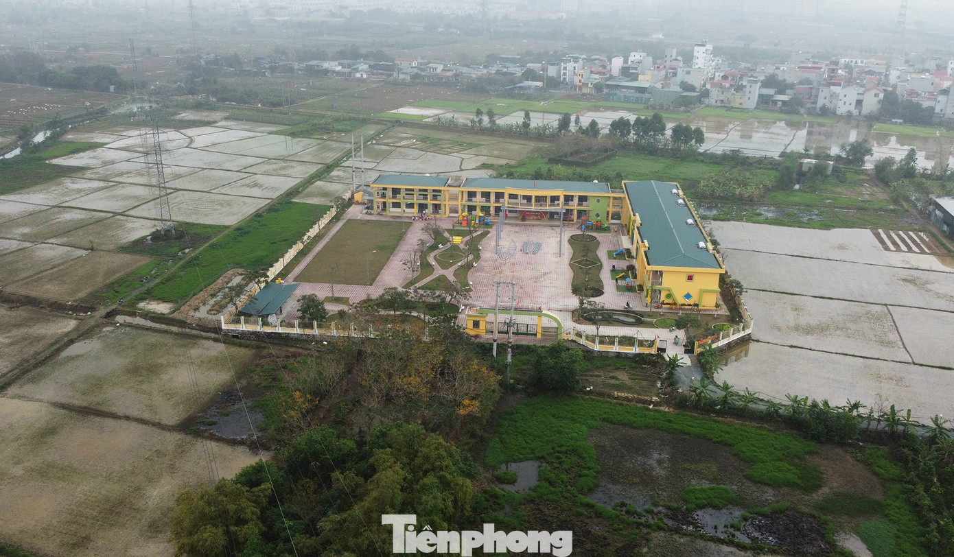 Hiện Trường Mầm non La Phù 2 đang đi vào bằng đường tạm