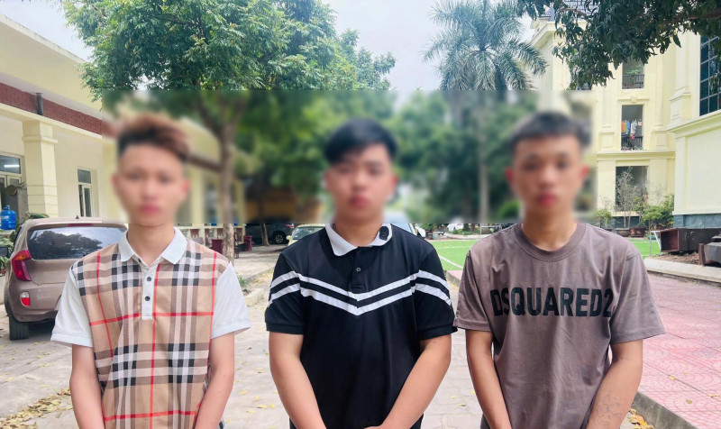 Các đối tượng tại cơ quan Công an