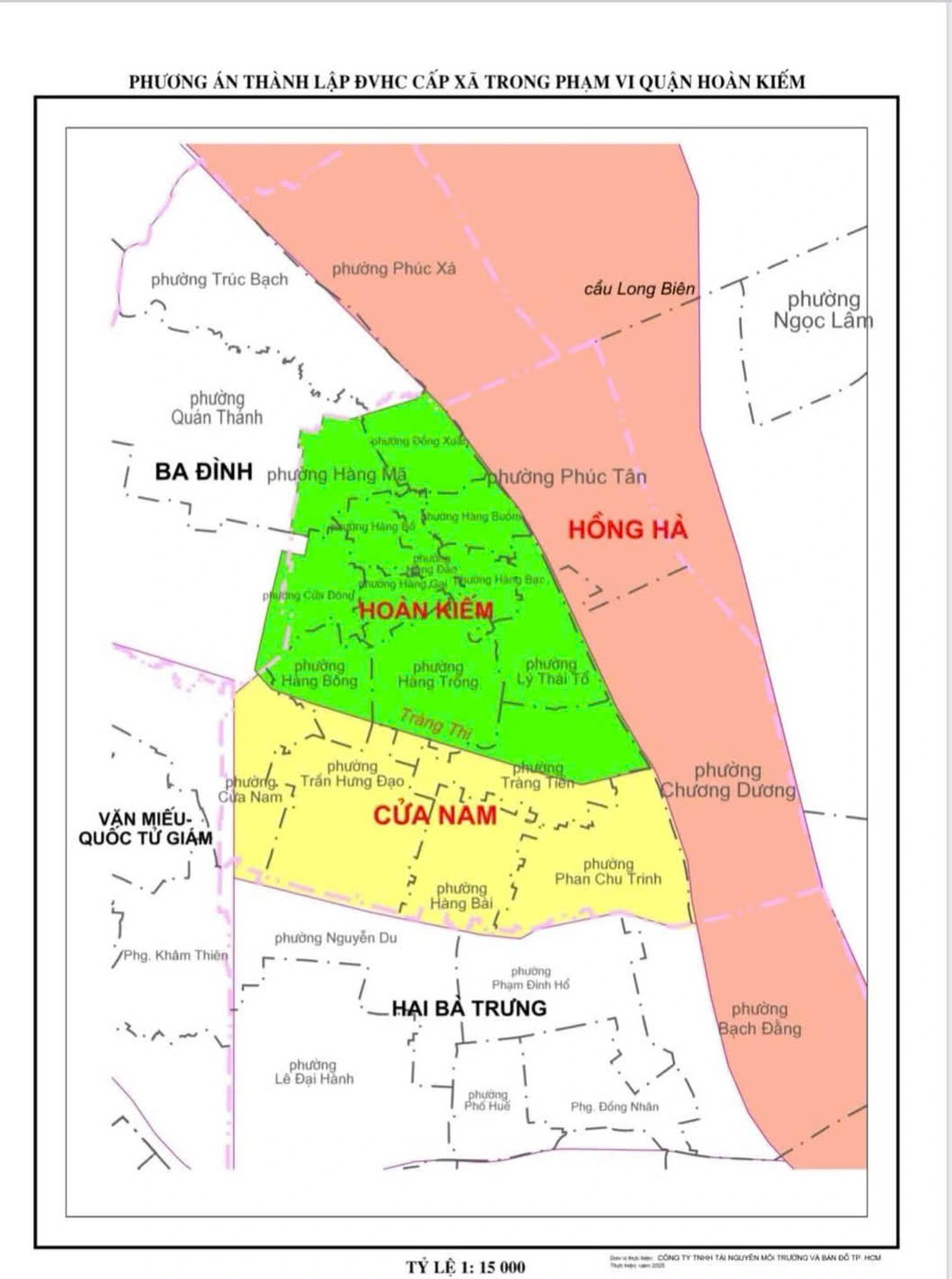 Khu vực dự kiến thành lập phường Hồng Hà