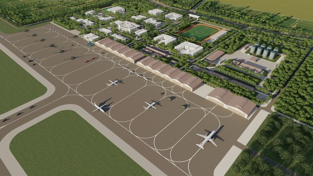 Phối cảnh sân bay Gia Bình