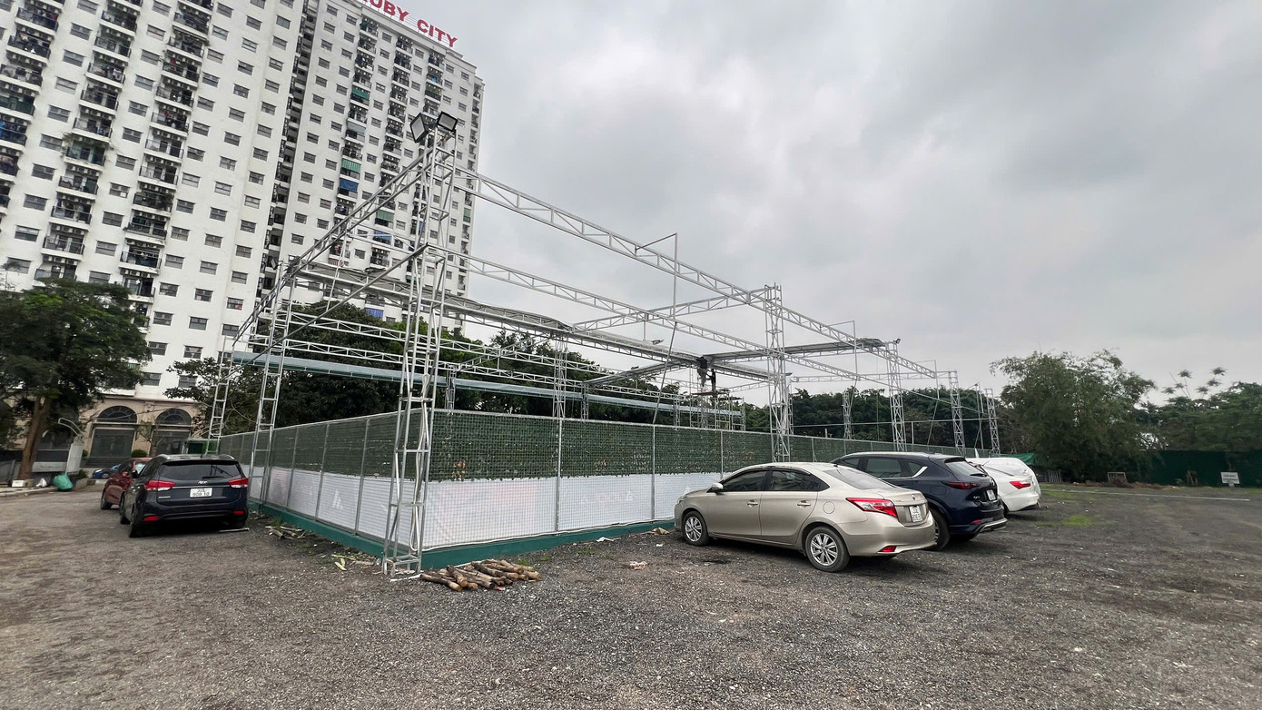 Sân pickleball Happy Land trước khi phá dỡ