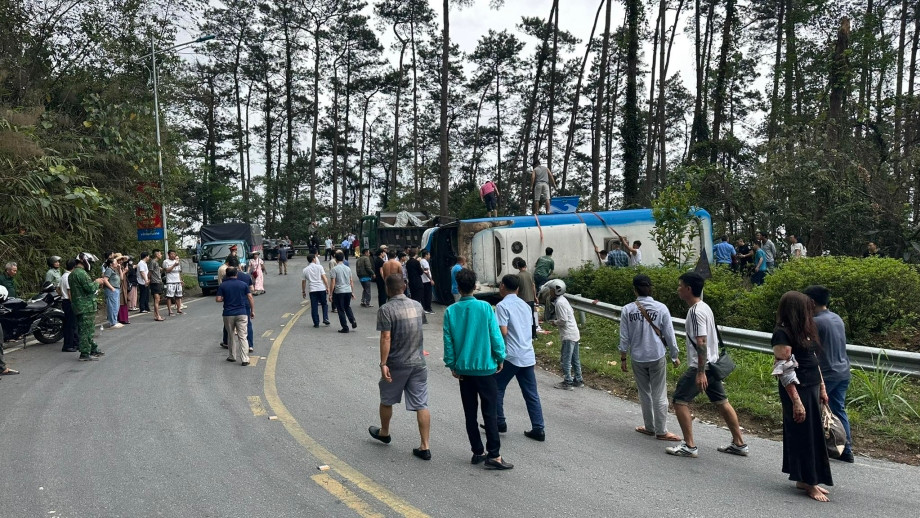 Hiện trường vụ tai nạn. Ảnh MXH Hiện trường vụ tai nạn. Ảnh MXH