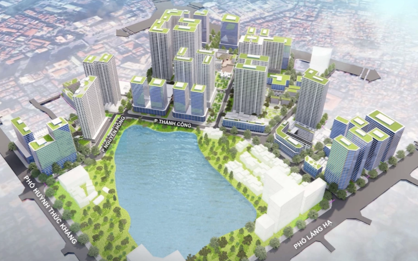 Phối cảnh minh họa khu tập thể Thành Công sau cải tạo. Ảnh: UBND quận Ba Đình Phối cảnh minh họa khu tập thể Thành Công sau cải tạo. Ảnh: UBND quận Ba Đình