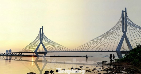 Hình ảnh thiết kế kiến trúc cầu Tứ Liên bắc qua sông Hồng