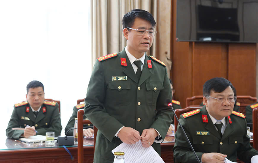 Đại tá Thân Văn Hải, Giám đốc Công an tỉnh Vĩnh Phúc. Ảnh: Đức Hiền