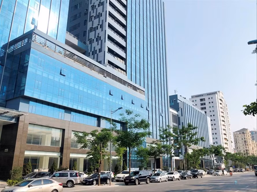 Tòa nhà Trung tâm giao dịch thường xuyên và Liên cơ quan tại 258 Võ Chí Công, phường Xuân La, quận Tây Hồ