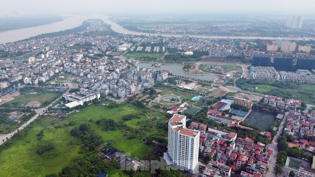 Khu vực xây dựng công viên, hồ tại phường Thượng Thanh. Ảnh: Hoàng Mạnh Thắng