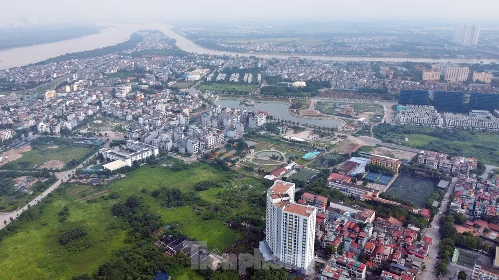 Khu vực xây dựng công viên, hồ tại phường Thượng Thanh. Ảnh: Hoàng Mạnh Thắng