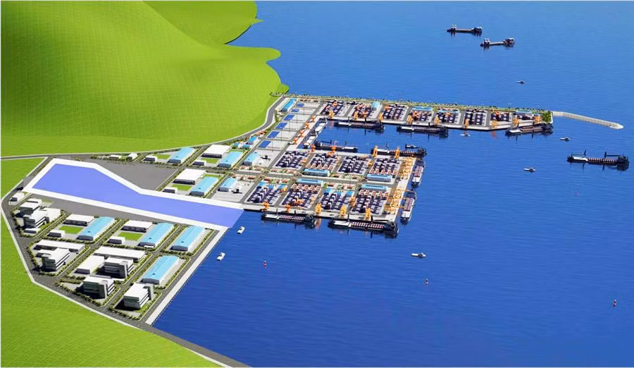 Phối cảnh dự án cảng Liên Chiểu.