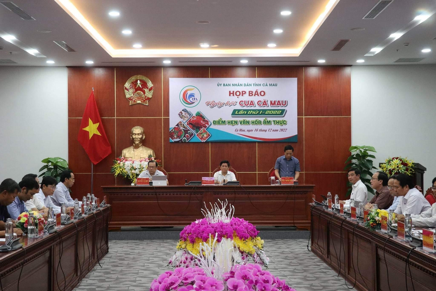 Quang cảnh họp báo.