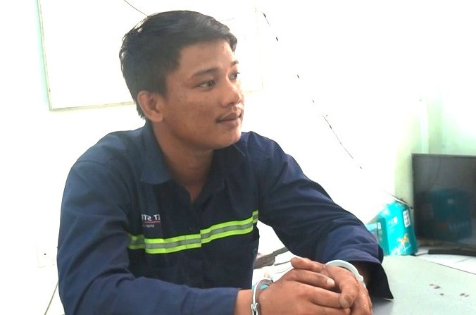 Trần Minh Vũ tại cơ quan công an Ảnh: Công an cung cấp Trần Minh Vũ tại cơ quan công an Ảnh: Công an cung cấp