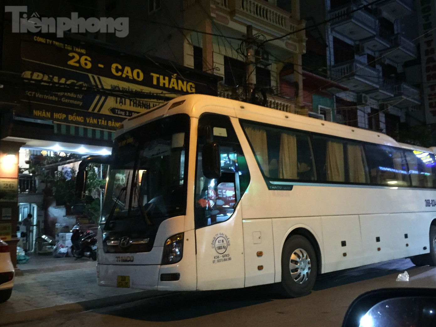 Một trong số những nhà xe tại TP Thanh Hóa cơ quan chức năng vừa phát hiện có biểu hiện hoạt động trá hình theo hình thức tuyến cố định.