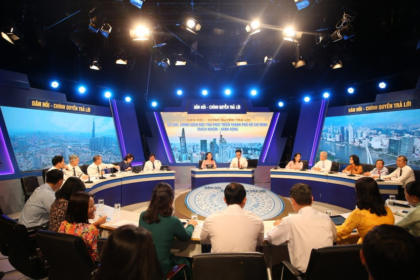 Chương trình Dân hỏi - Chính quyền trả lời số tháng 8-2023. Ảnh: THANH THUỲ Chương trình Dân hỏi - Chính quyền trả lời số tháng 8-2023. Ảnh: THANH THUỲ