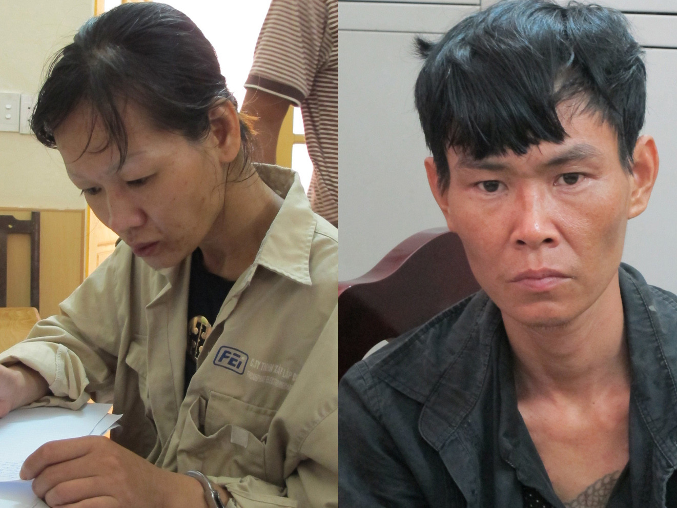 Trần Thị Hồng Vân và Dương Minh Nhất. Ảnh: Phạm Duẩn. Trần Thị Hồng Vân và Dương Minh Nhất