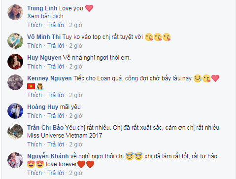 Người hâm mộ động viên, chia sẻ với những cố gắng của Nguyễn Thị Loan tại Miss Universe ảnh 3