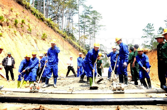 Toàn bộ công trình trên đường xây dựng vĩnh cửu