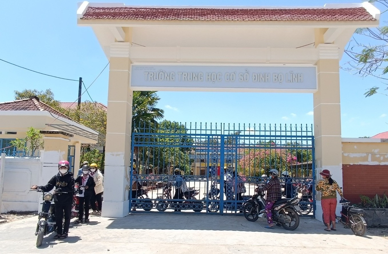 Trường THCS Đinh Bộ Lĩnh sẽ sáp nhập với dự án trường THPT Bắc Diên Khánh.