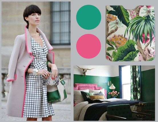 Kết hợp với màu hồng