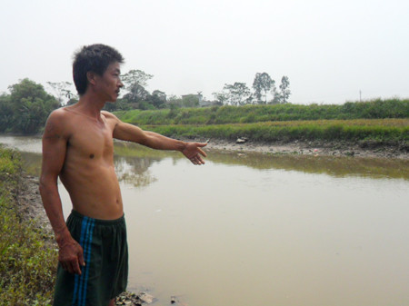 Khúc sông nơi em Thắng bị đuối nước. Khúc sông nơi em Thắng bị đuối nước