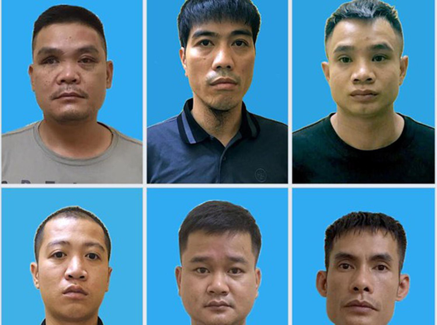 Dũng "ốt" (hàng trên ở giữa) và nhóm đàn em Dũng "ốt" (hàng trên ở giữa) và nhóm đàn em