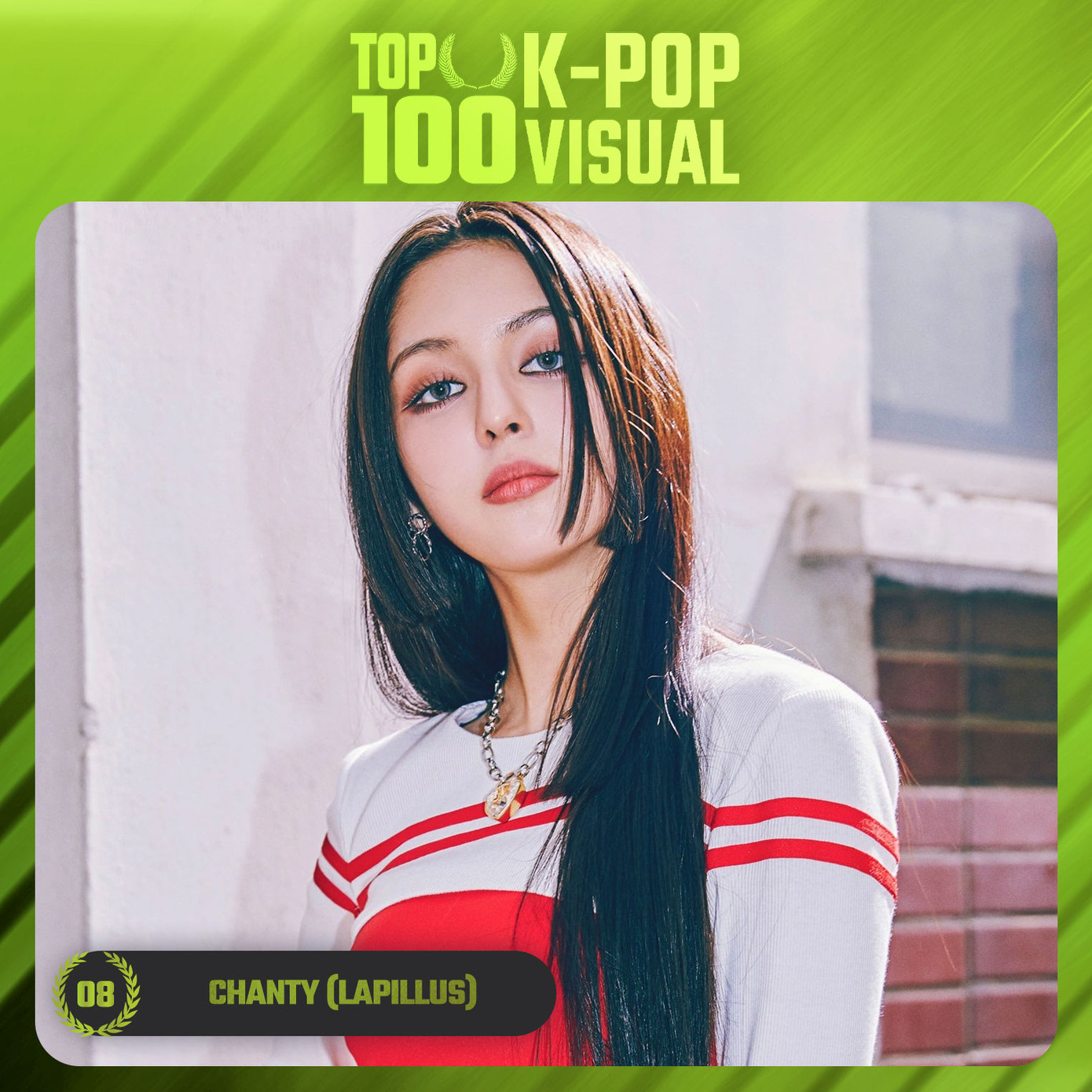 Chanty xếp hạng 8 khi nhận được 61.297 phiếu bầu. Nữ idol Philippines gốc Argentina là thành viên của nhóm nhạc nữ Lapillus của MLD Entertainment. Nhóm mới ra mắt vào tháng 6/2022.