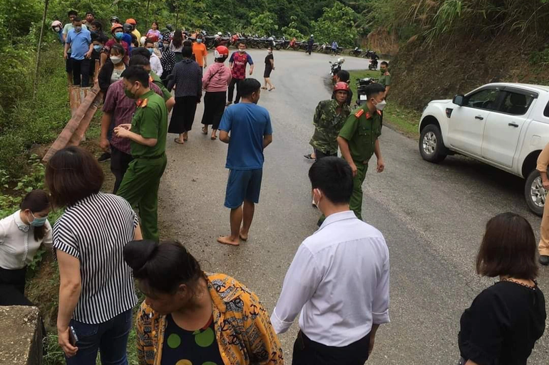 Đoạn đường nơi xảy ra sự việc (Ảnh: Thúy Hà).