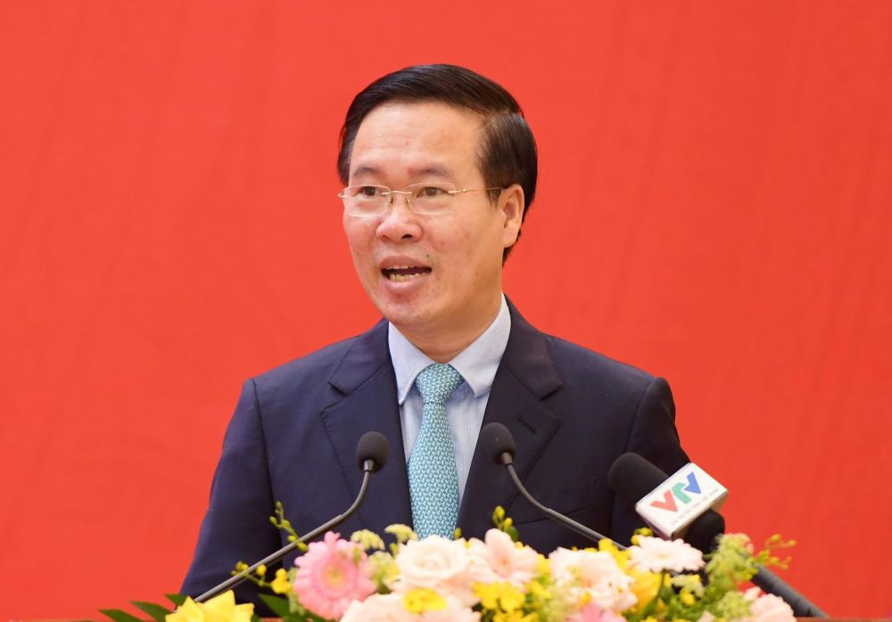 Chủ tịch nước CHXHCN Việt Nam Võ Văn Thưởng. (Ảnh: TTXVN)