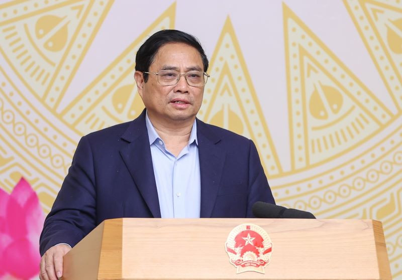 Thủ tướng Phạm Minh Chính phát biểu khai mạc hội nghị (ảnh: Nhật Bắc). Thủ tướng Phạm Minh Chính phát biểu khai mạc hội nghị (ảnh: Nhật Bắc).