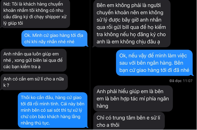 Nội dung anh H. được thông báo làm theo yêu cầu