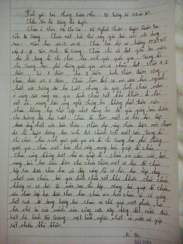 Đại học Luật Hà Nội lên tiếng vụ học sinh giỏi quốc gia trượt đại học ảnh 1