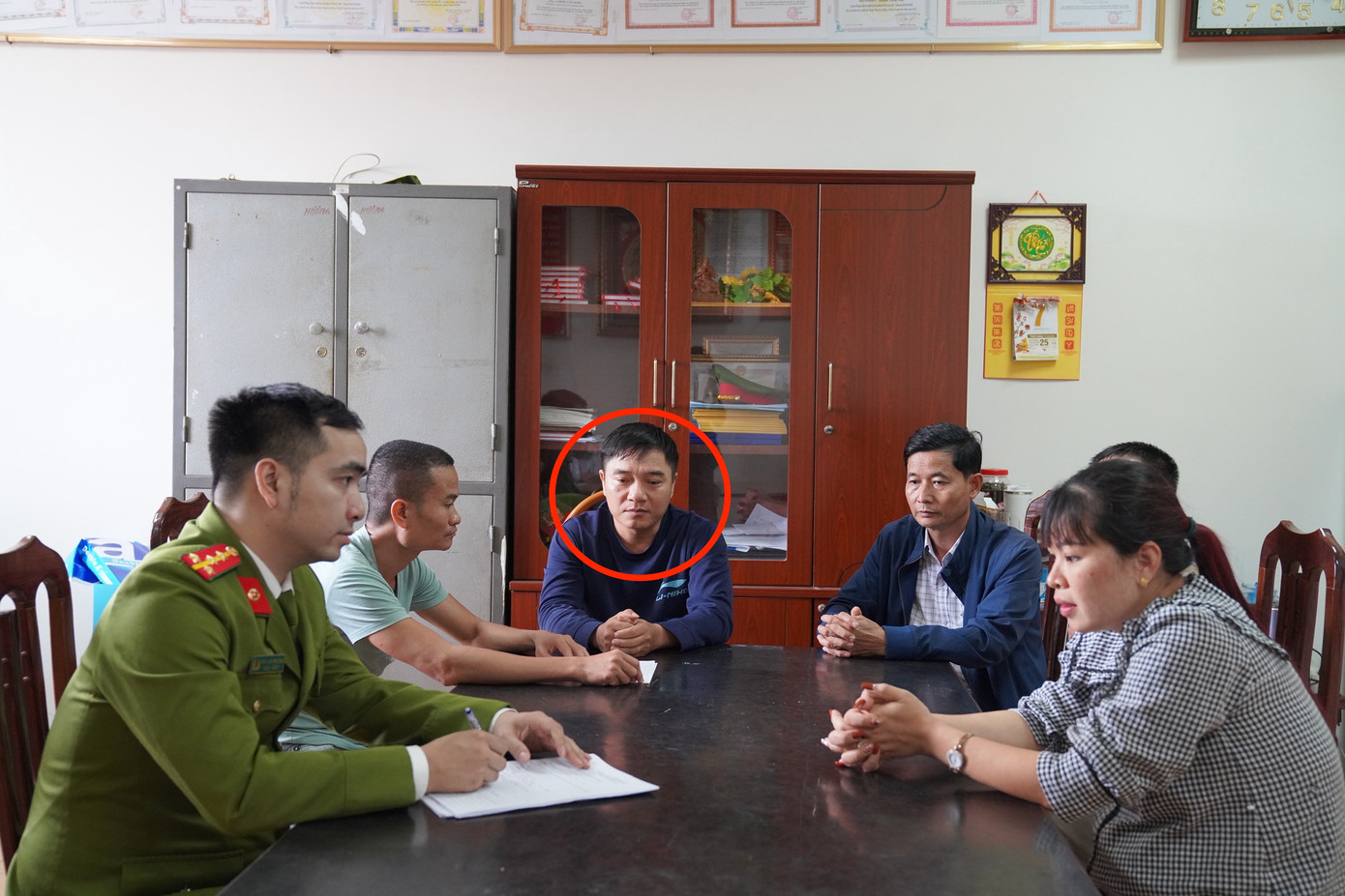 Đối tượng Quách Tất Quý (khoanh đỏ). Ảnh: CACC