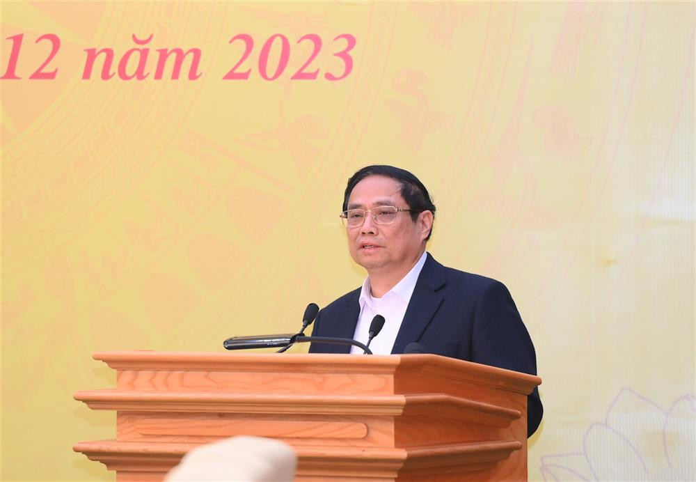 Thủ tướng Chính phủ Phạm Minh Chính phát biểu chỉ đạo tại Hội nghị.