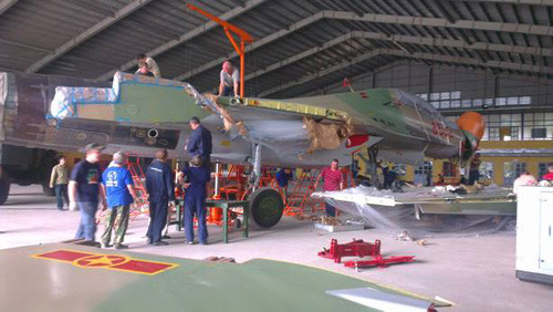 Chiếc máy bay Su-30MK2 tiếp nhận và lắp đặt đầu năm 2013