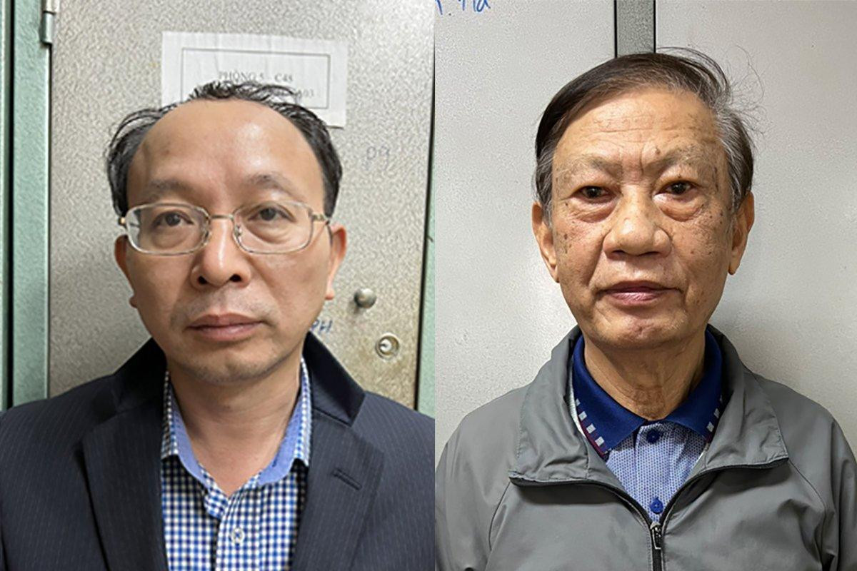 Các bị can Nguyễn Nam Liêm (trái) và Dương Huy Liệu. Ảnh: BCA. Các bị can Nguyễn Nam Liêm (trái) và Dương Huy Liệu. Ảnh: BCA.