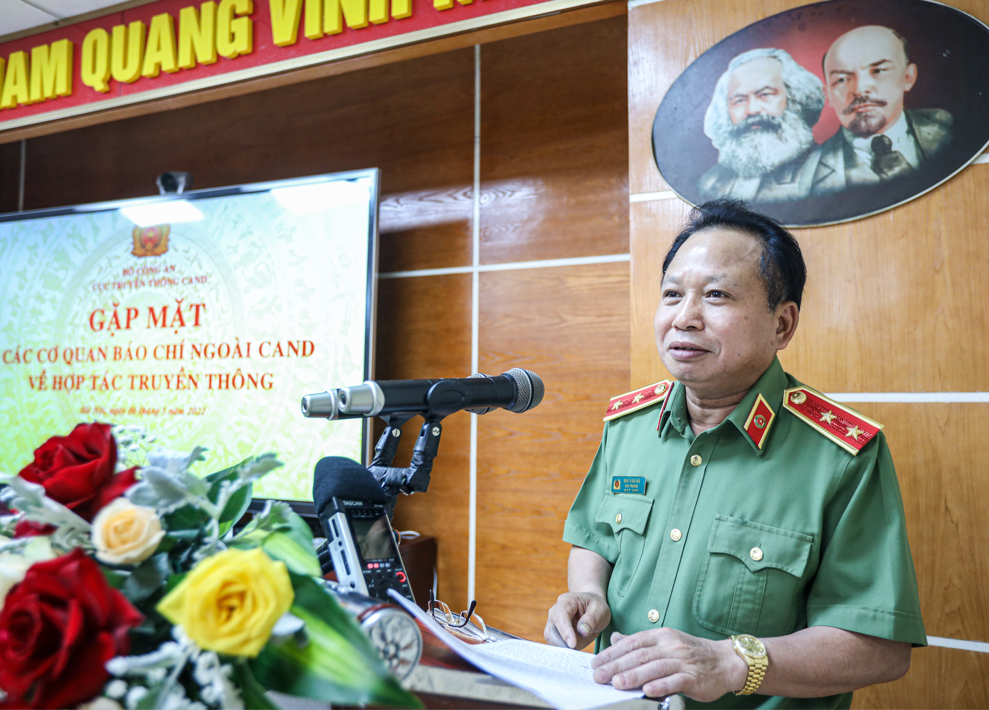 Trung tướng Mai Văn Hà, Cục trưởng Cục Truyền thông CAND. Ảnh: N.T