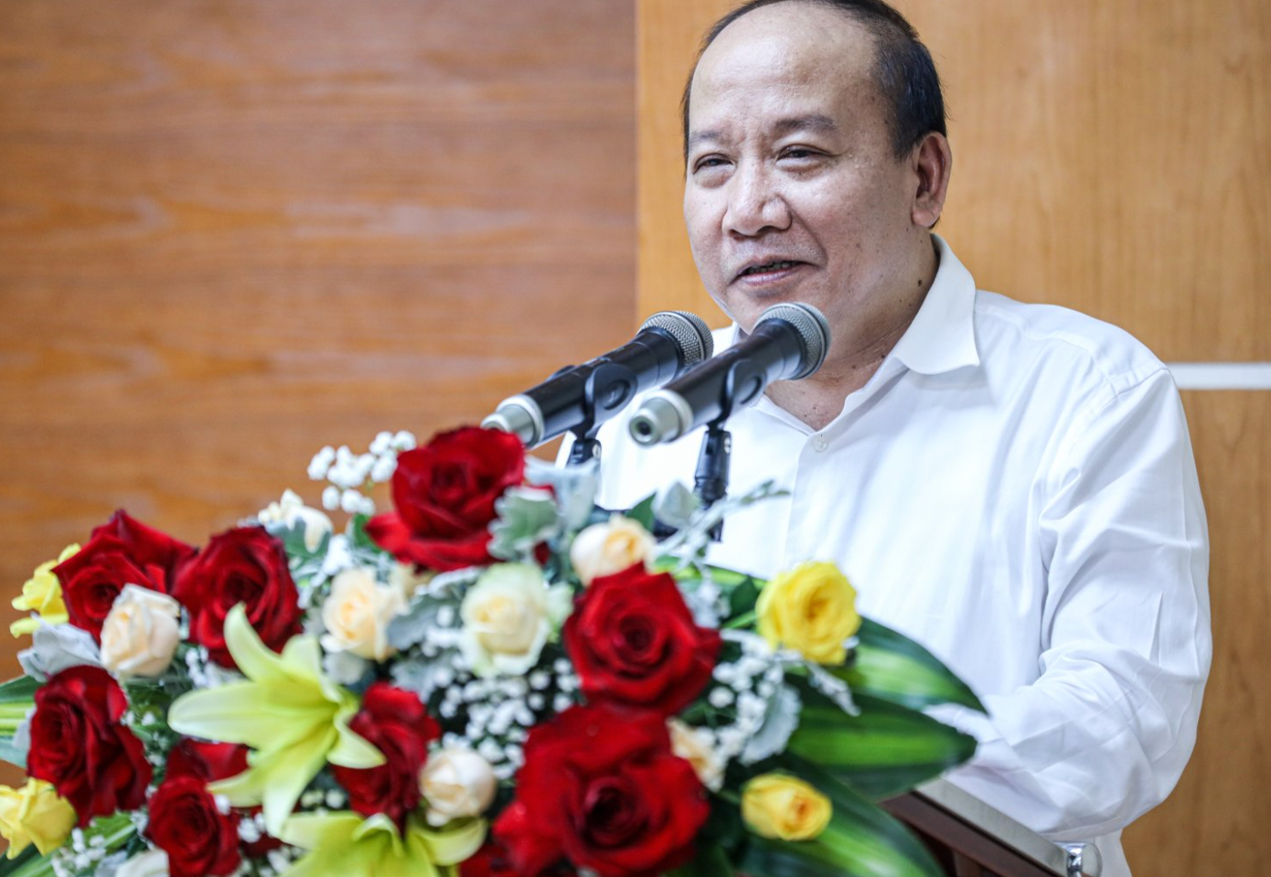 Nhà báo Trần Minh Hùng, Phó Tổng Giám đốc Đài tiếng Nói Việt Nam. Ảnh: N.T