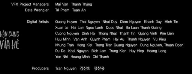 Một điều đặc biệt hơn nữa cần phải được nhắc đến, nhiều khán giả đã phát hiện ra trong phần Digital Artists của Squid Game là toàn những cái tên đến từ Việt Nam. Ngoài bộ phim này, một số bộ phim 'làm mưa làm gió' khác thời gian qua như Parasite, Penthouse, Hotel Del Luna, Vagabond… đều có sự tham gia của đội ngũ tại Việt Nam vào quá trình xử lý hình ảnh, hiệu ứng. Trước thông tin này, các fan Việt Nam không khỏi 'phổng mũi' tự hào.