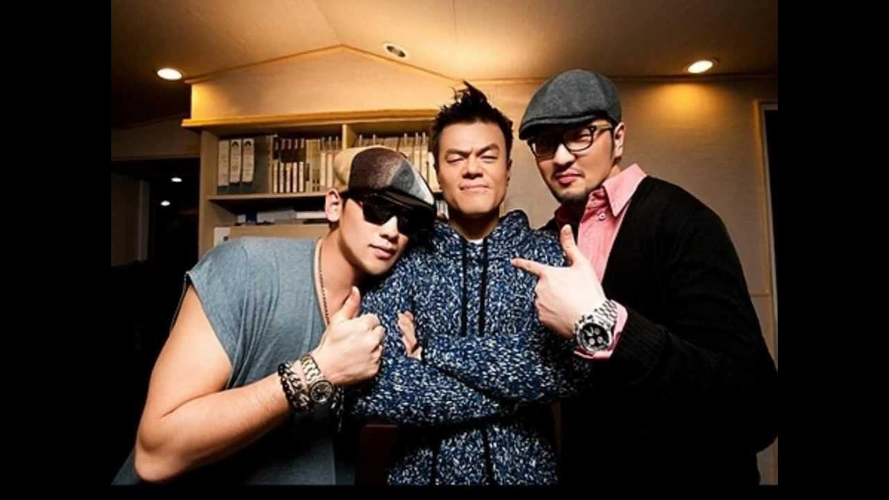 Bi Rain, JYP và Kim Tae Woo (từ trái sang).