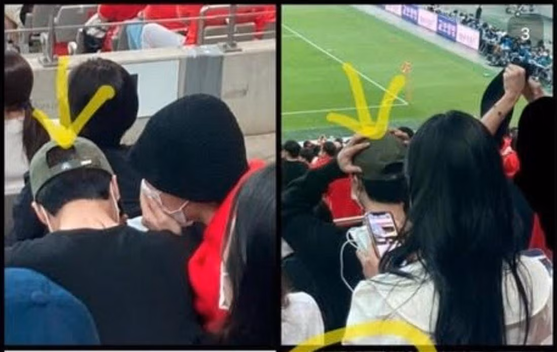 Jimin và Da Eun đã tham dự cùng một trận bóng đá, hôm đó cũng là ngày sinh nhật của Da Eun (14/6).