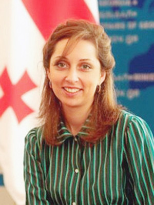 Thứ trưởng Ngoại giao Gruzia Nino Kalandadze. Ảnh: en.tren.az