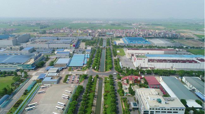 Một khu công nghiệp ở tỉnh Bắc Ninh.