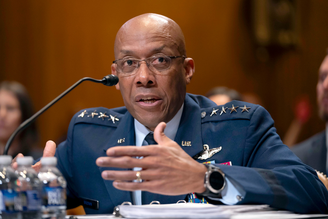 Tướng không quân C.Q. Brown bị Tổng thống Trump loại khỏi vị trí Chủ tịch Hội đồng Tham mưu trưởng liên quân. (Ảnh: AP)