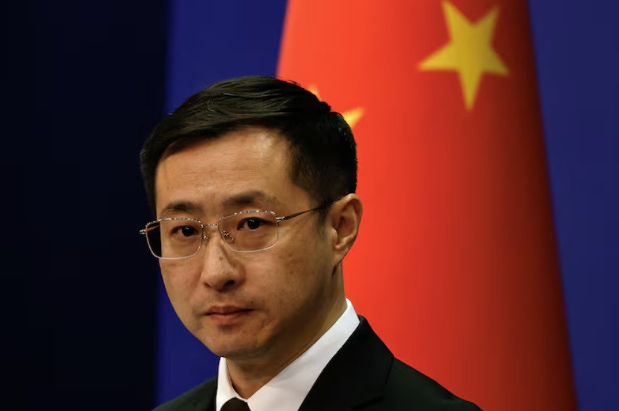 Phát ngôn viên Bộ Ngoại giao Trung Quốc Lâm Kiến. (Ảnh: Reuters)
