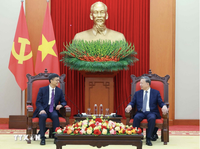 Tổng Bí thư Tô Lâm tiếp Bí thư Quảng Tây, Trung Quốc, ngày 18/2. (Ảnh: TTXVN) Tổng Bí thư Tô Lâm tiếp Bí thư Quảng Tây, Trung Quốc, ngày 18/2. (Ảnh: TTXVN)