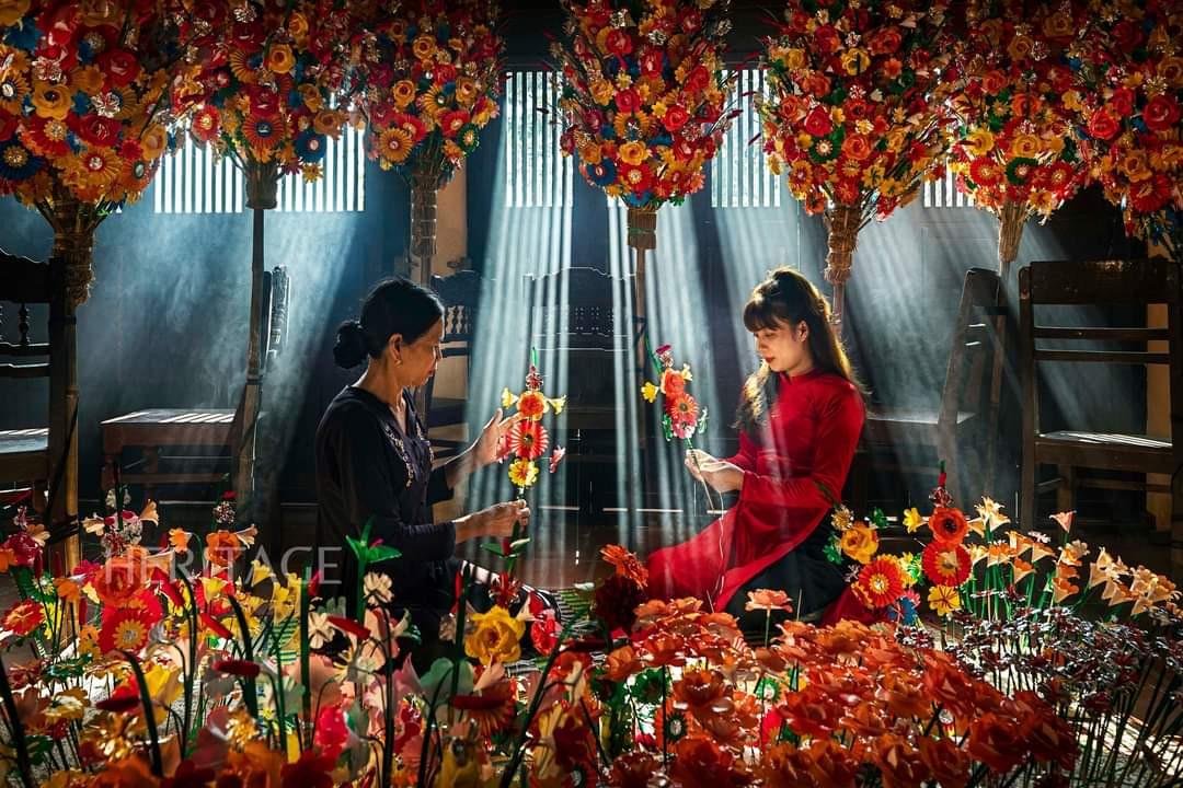 Khung cảnh tại làng hoa vô cùng lung linh. (Ảnh: Tạp chí Heritage)